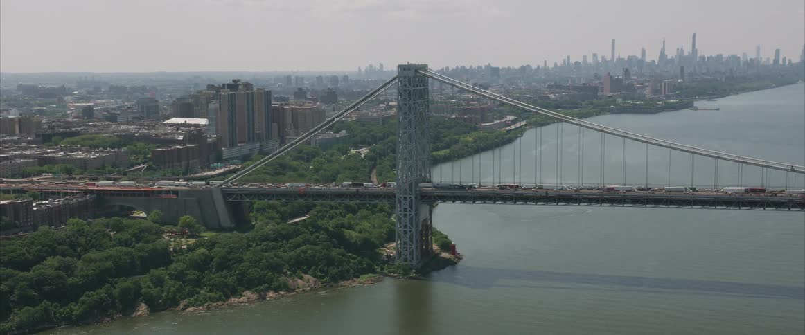 Aerial of a bridge