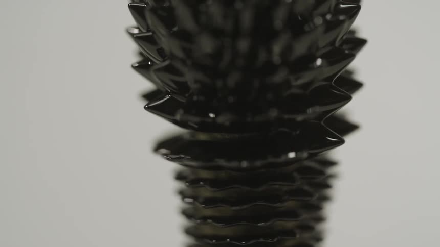 A stack of turning gears