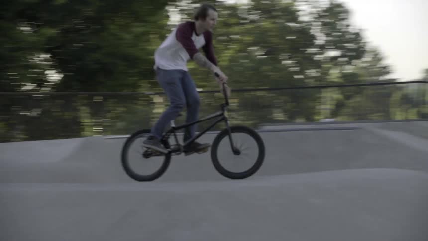A person riding a bike