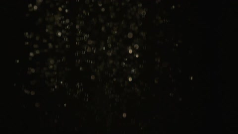 Water droplets falling