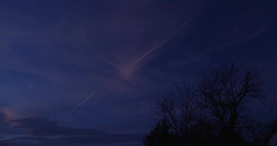 Wispy clouds in the sky