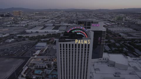 Aerial view of several casinos