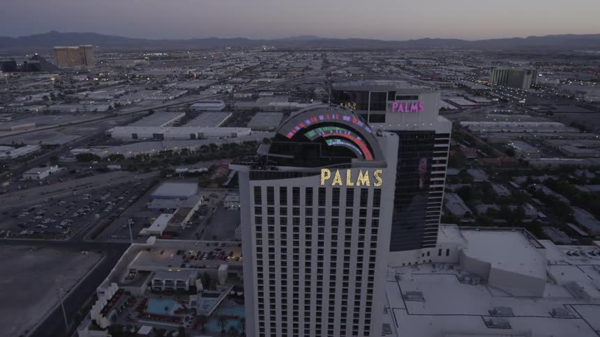Aerial view of several casinos
