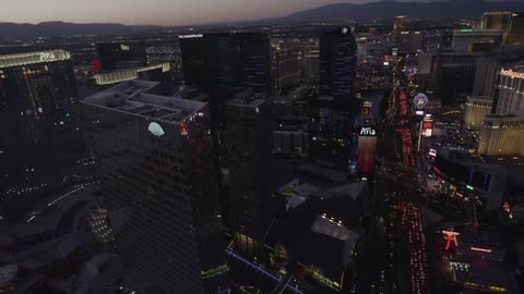 A city skyline