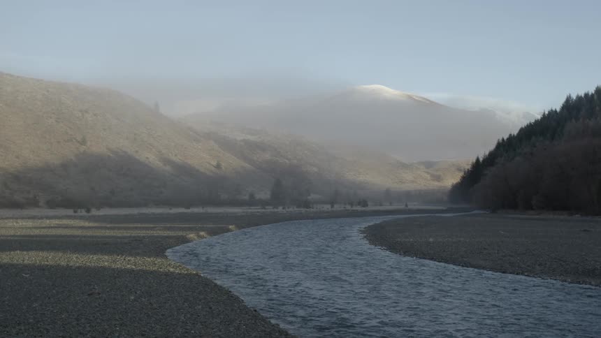 River water flows across the land