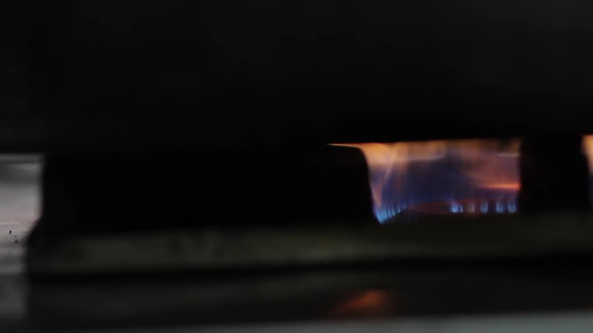 A stove top fire
