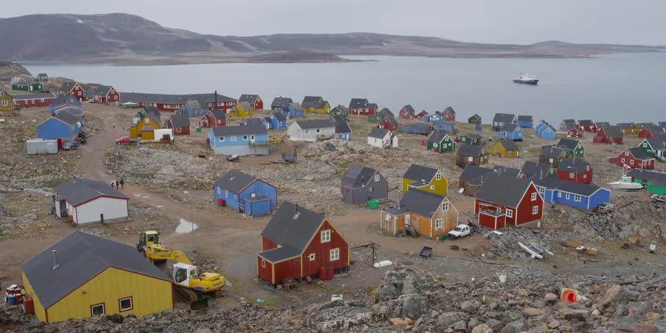 A small colorful village