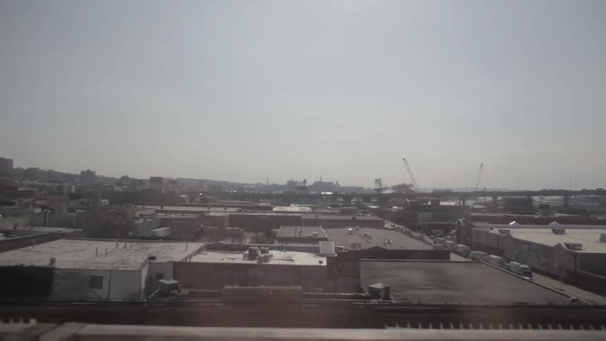 Looking over the rooftops of a large city