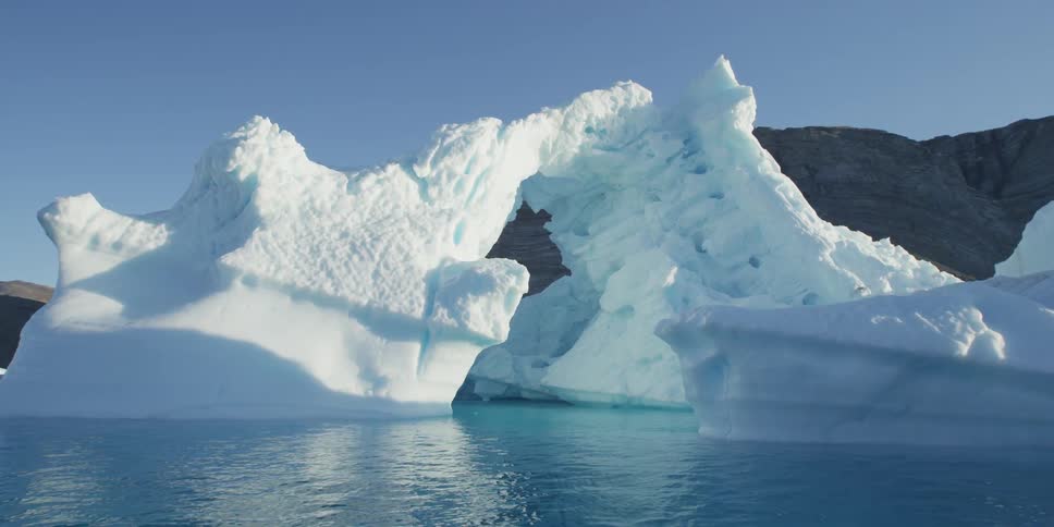 Glaciers on a sunny day