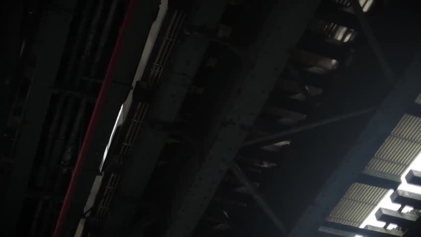A train passes overhead