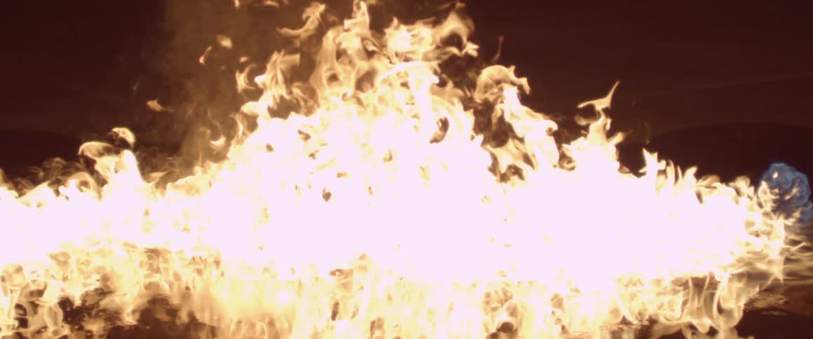 A fire in the dark
