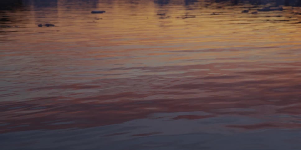 Water is gently moving with a current