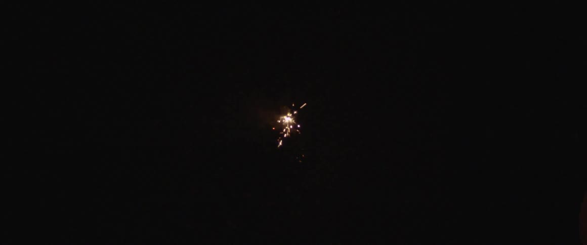 A sparkler in the dark