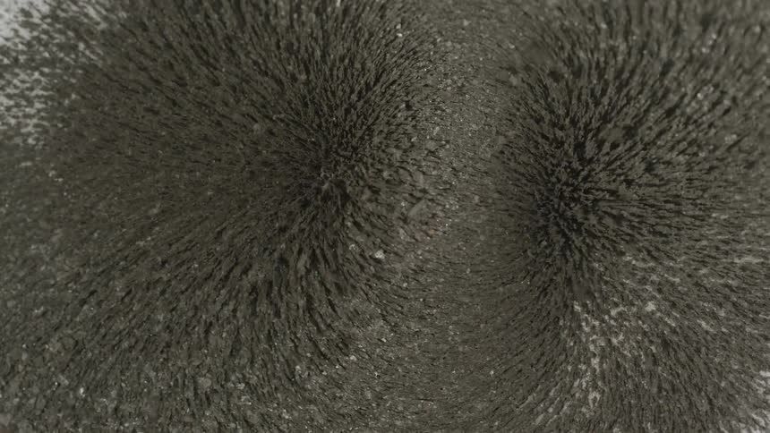 Carbon being moved magnetically