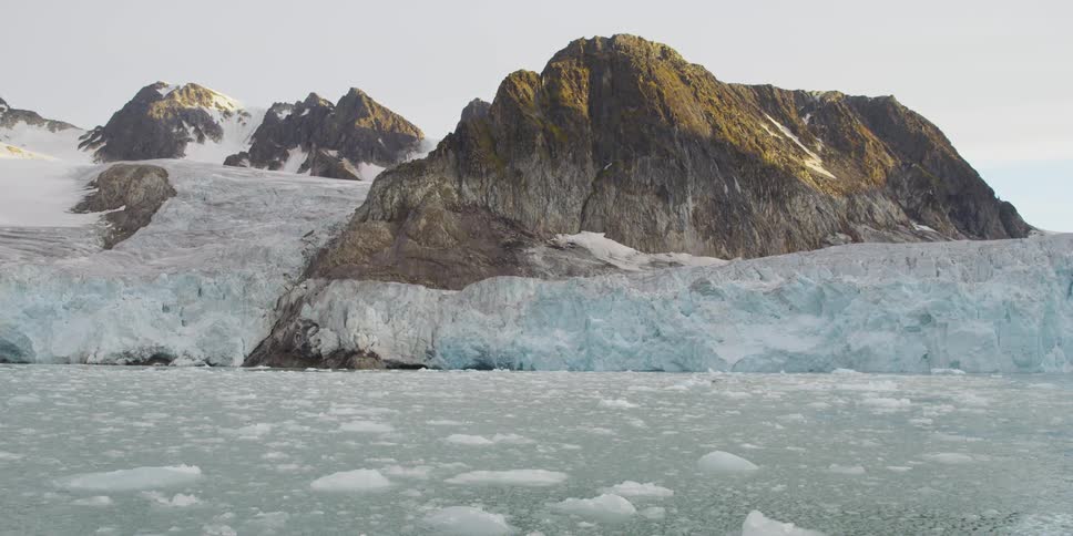 Ice flows are falling into the sea