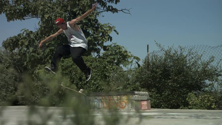 A person riding a skateboard