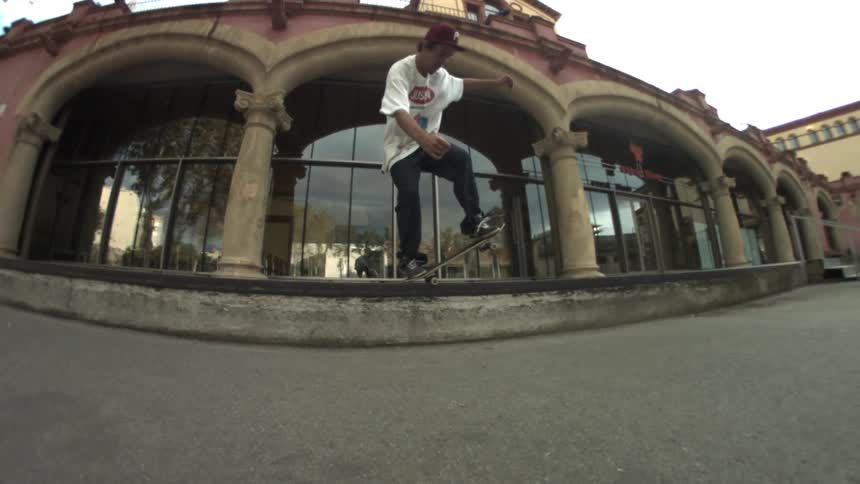 Man doing a skateboard trick