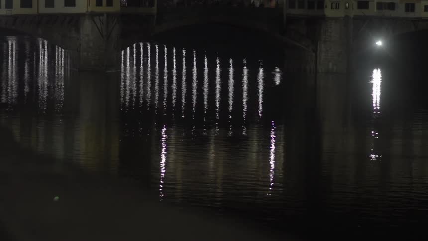 Light reflects off of rippling water