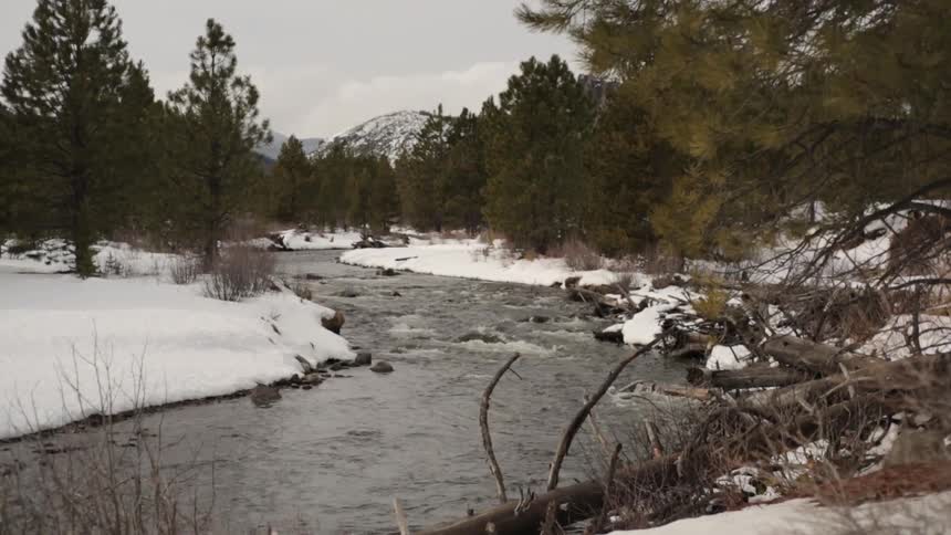 A rushing river