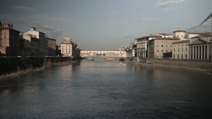 Looking down a river