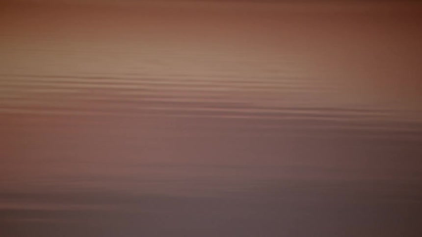 Red reflection on water