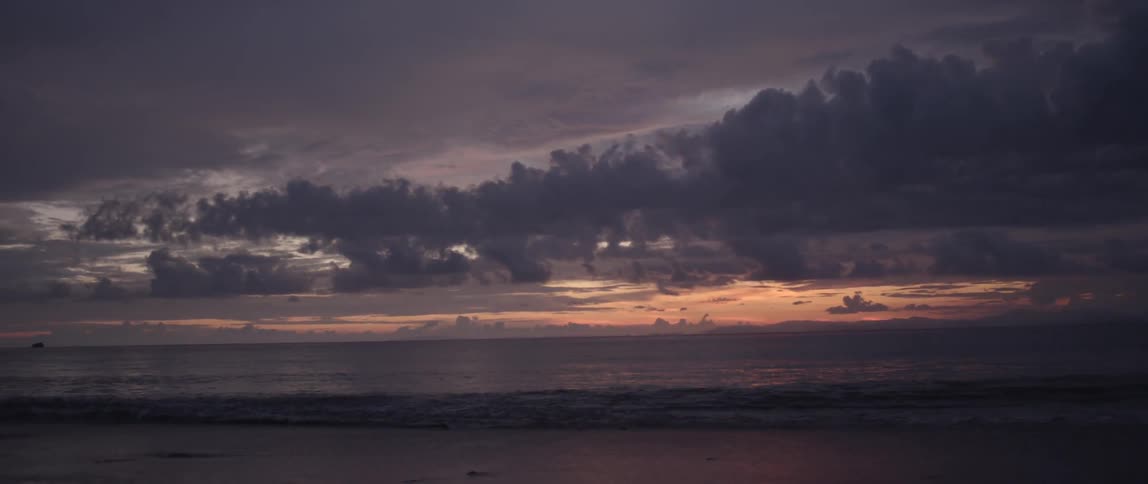 A cloudy sunset