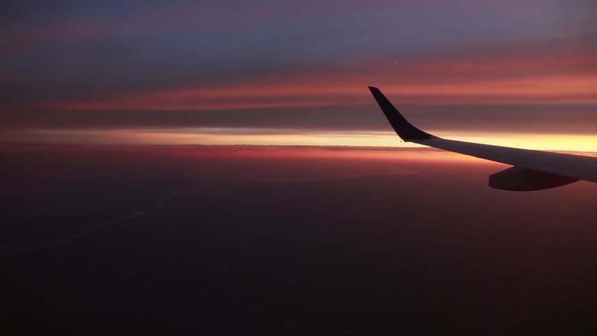 Airplane in the sky