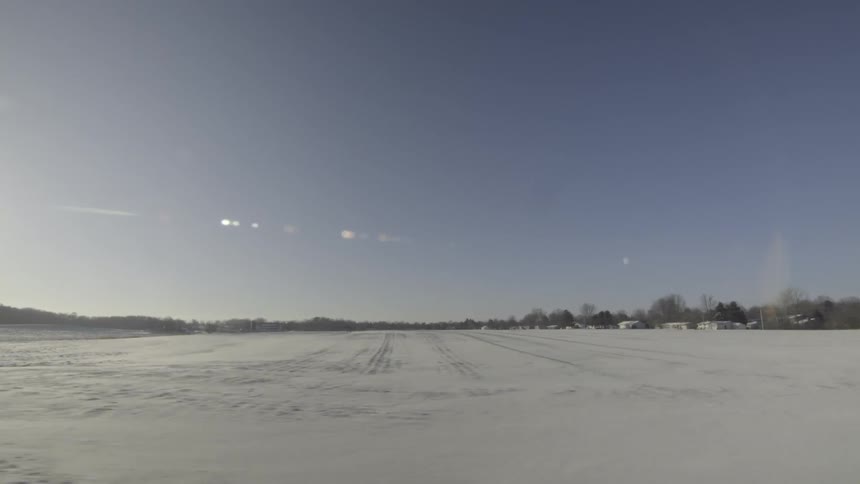 A snow covered field