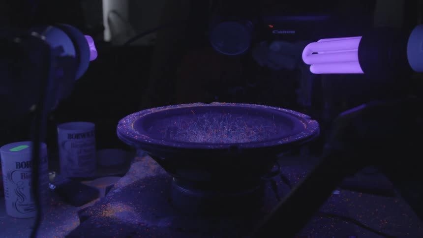 Watching effect of a subwoofer
