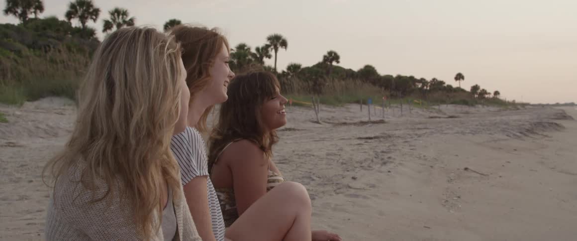 A group of people at the beach