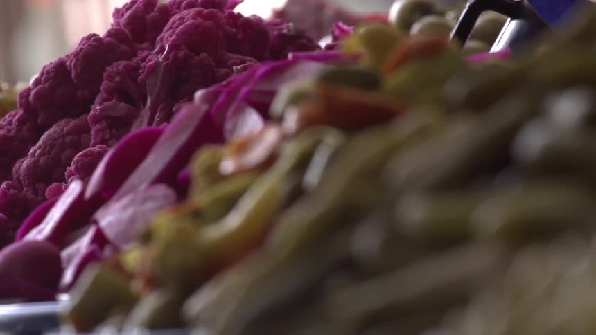Plates full of colorful vegetables