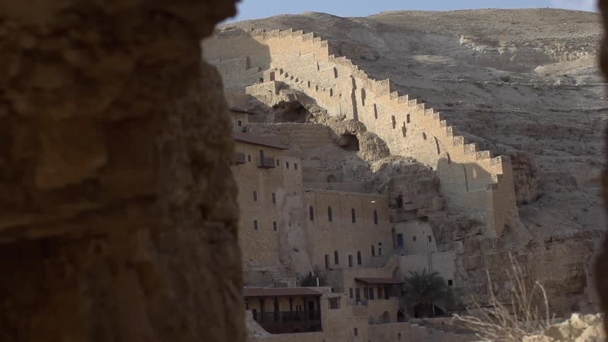 Ancient ruins in a cliff side