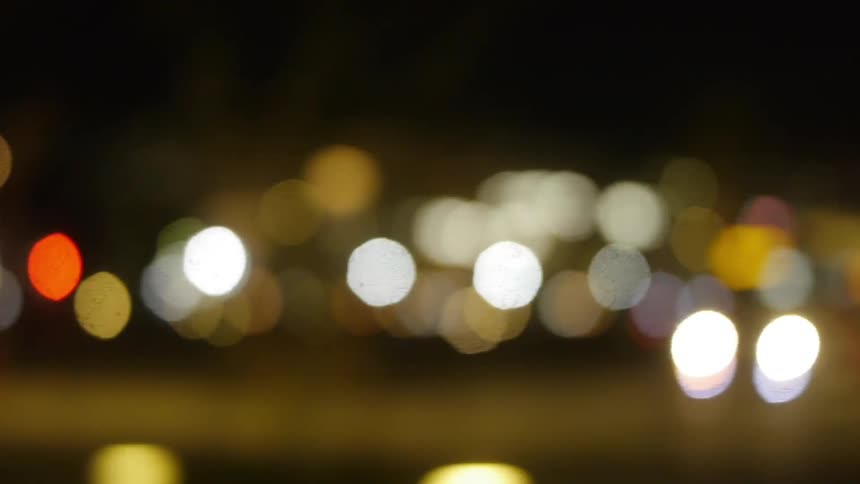Blurred city light