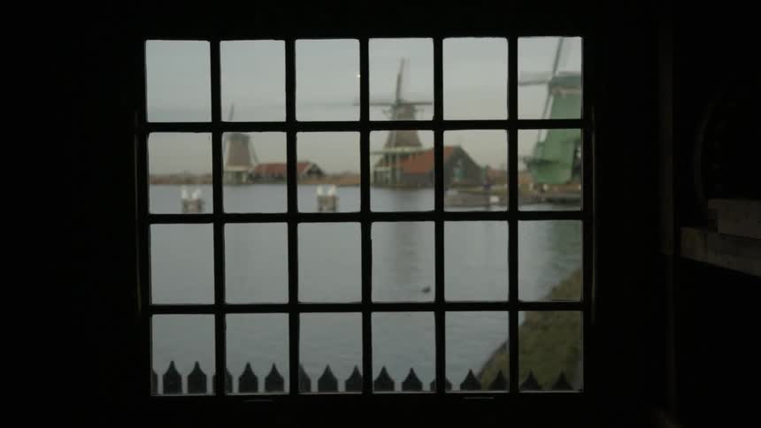 Looking out at some windmills