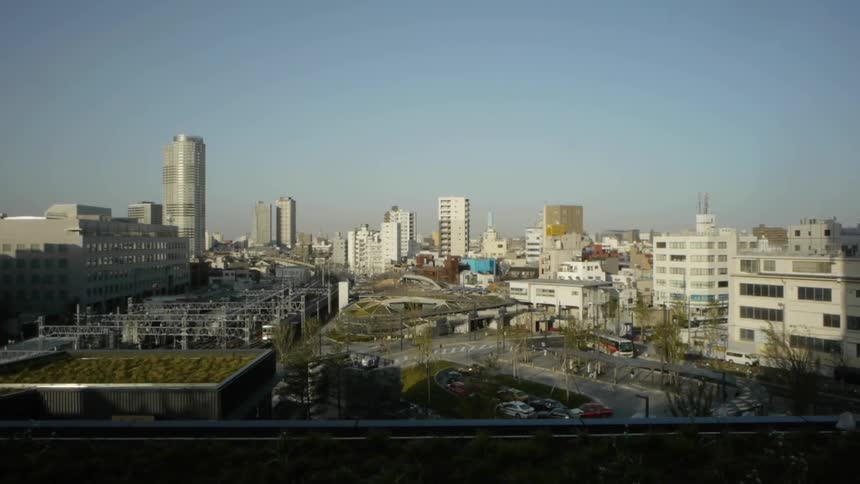 A city skyline