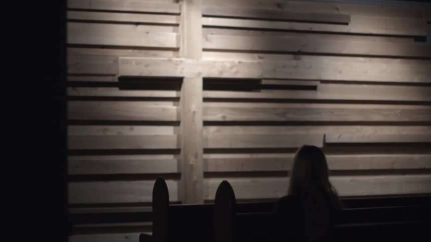 A scenery at wooden church