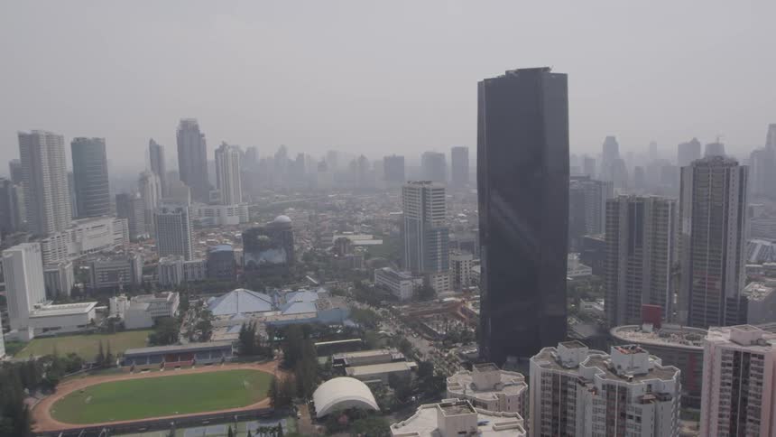 A city skyline\