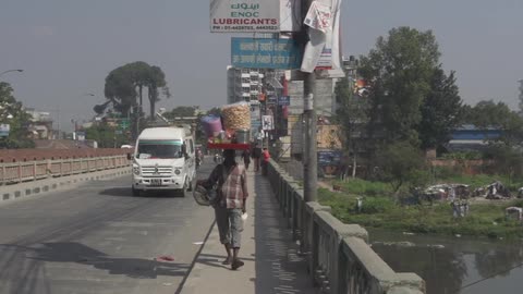 A busy city street