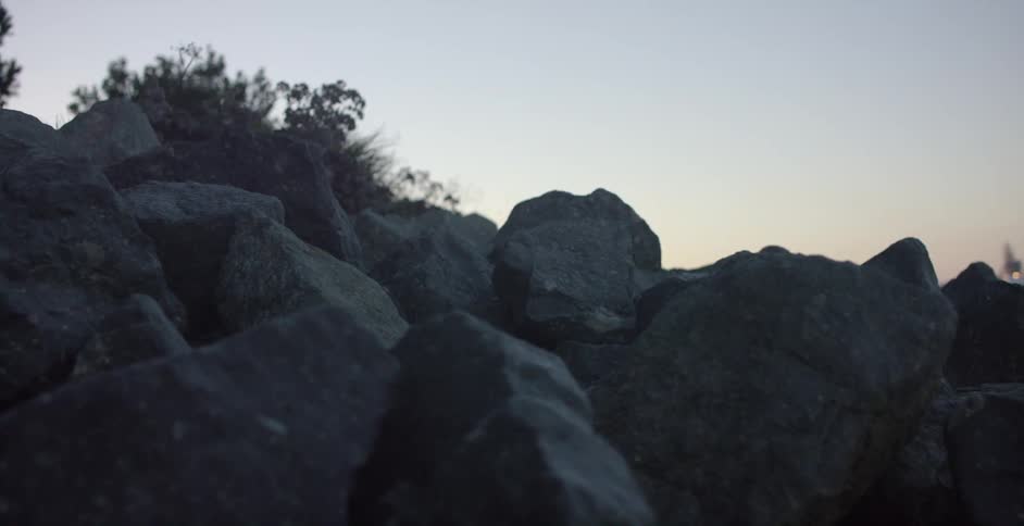 Rocks on a cliff side