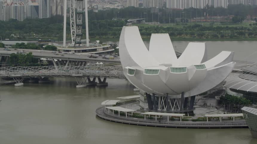 A unique structure in a city