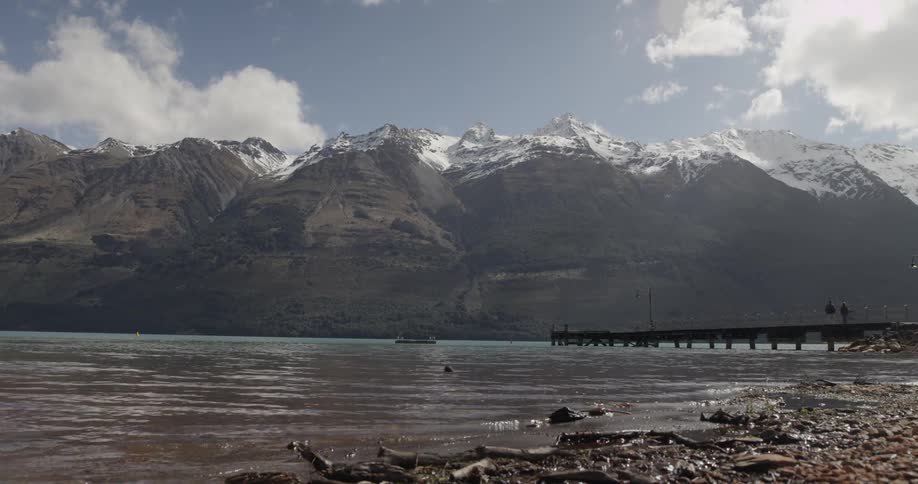 A mountain side lake