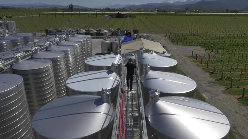 Machines sitting outside on a farm