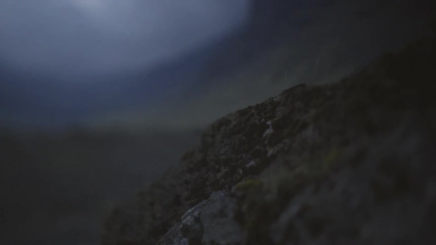 A scenery on mountain peak at cloudy days