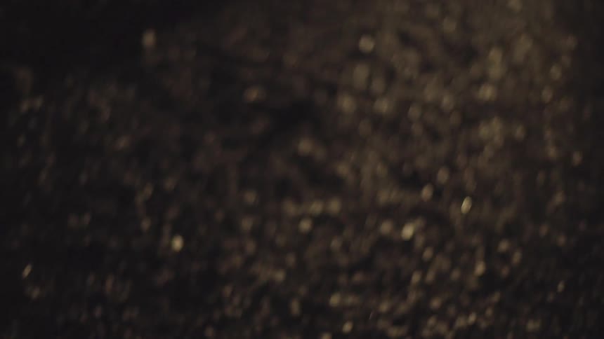 Close up of pavement at night