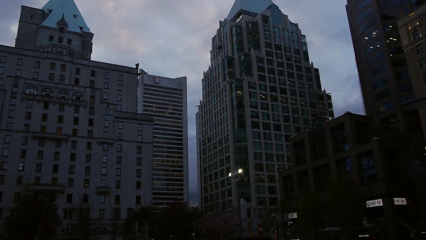 Large buildings in a city