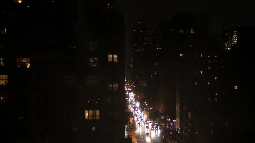 A city at night