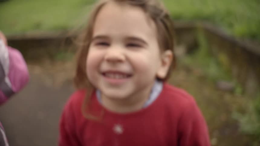 Children laugh and smile